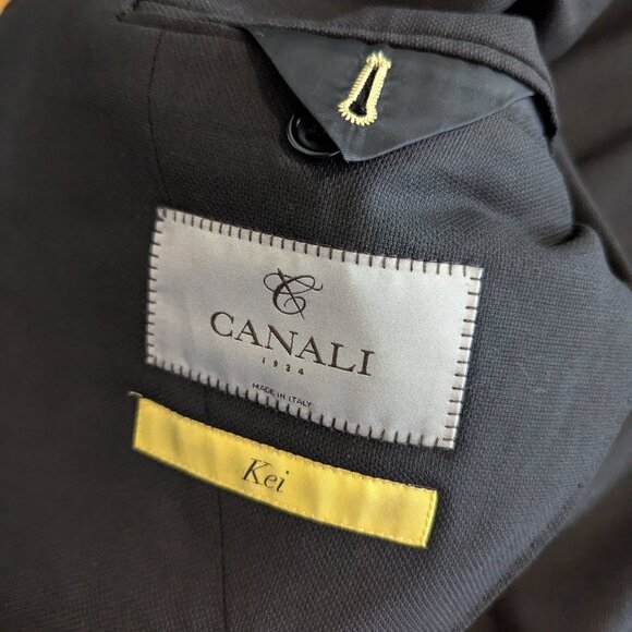 CANALI - Black Kei jacket - Sz 44 - Picture 8 of 9